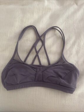 Lululemon size 4 Strappy Women's Sports Bra - Dusty Purple